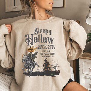 Vintage Halloween Scary Sweatshirt Sleepy Hollow Sweatshirt Headless Horseman